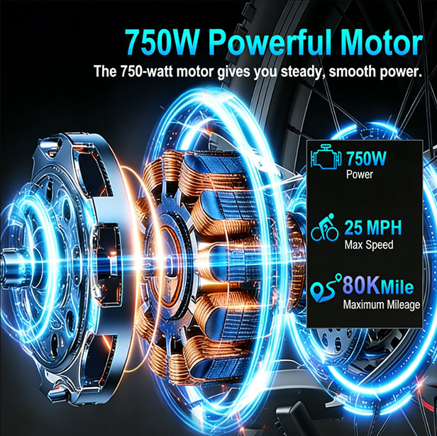 Tourii ES26 off-road electric vehicle, 26 inch electric bicycle,fat tire electric off-road vehicle