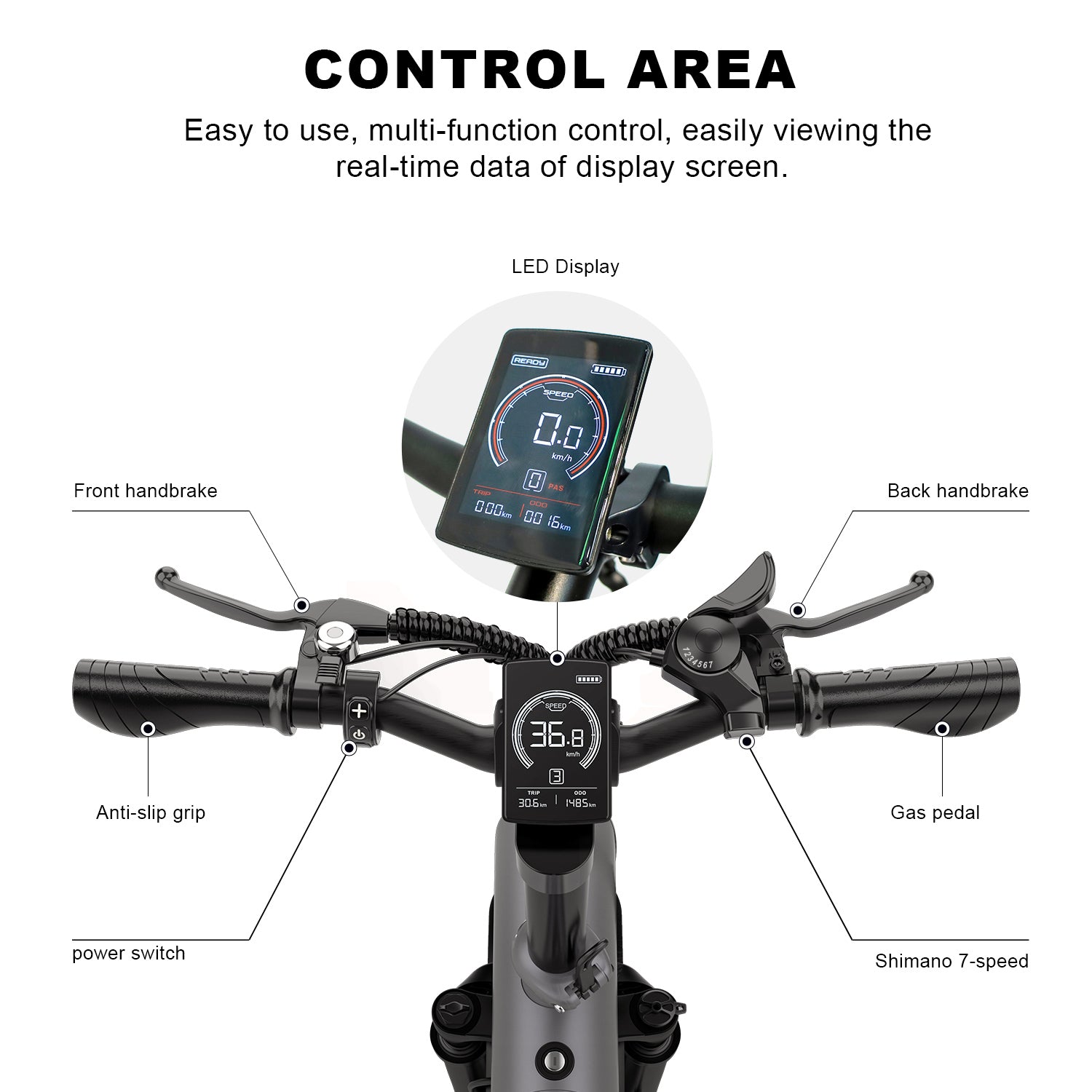 Tourii Q3 mountain electric assisted bicycle, off-road electric transmission vehicle, adult high-power assisted mobility scooter
